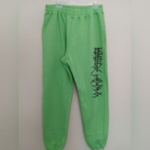 Boiler Room Gnarcore Green Cotton Drawstring Sweat Pants Size XXL